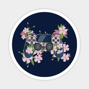 Japanese Sakura Cherry Blossom Video Game Console Controller for Gamer Magnet